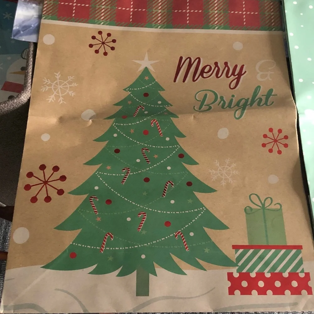 Holiday Christmas Gift Bags Set